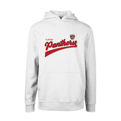 Florida Panthers Levelwear Youth Podium Retro Script Fleece Pullover Hoodie - White | US 201183774