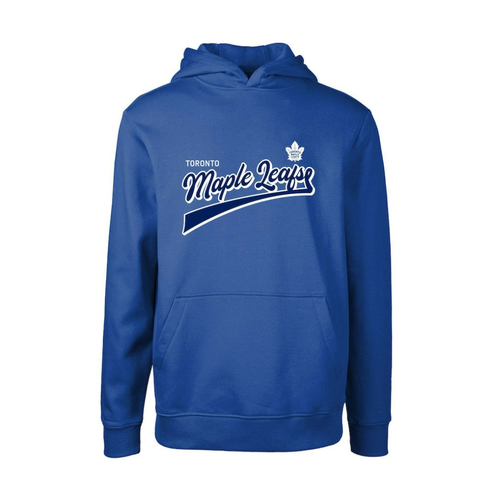 Toronto Maple Leafs Levelwear Youth Podium Retro Script Fleece Pullover Hoodie - Blue | US 201183783