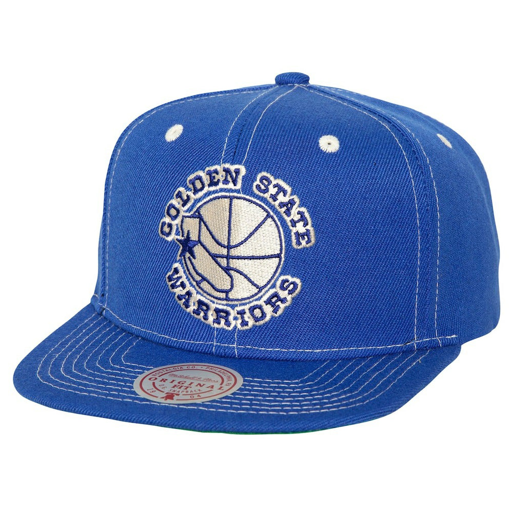 Golden State Warriors Energy Contrast Snapback Hat Royal - Mitchell & Ness