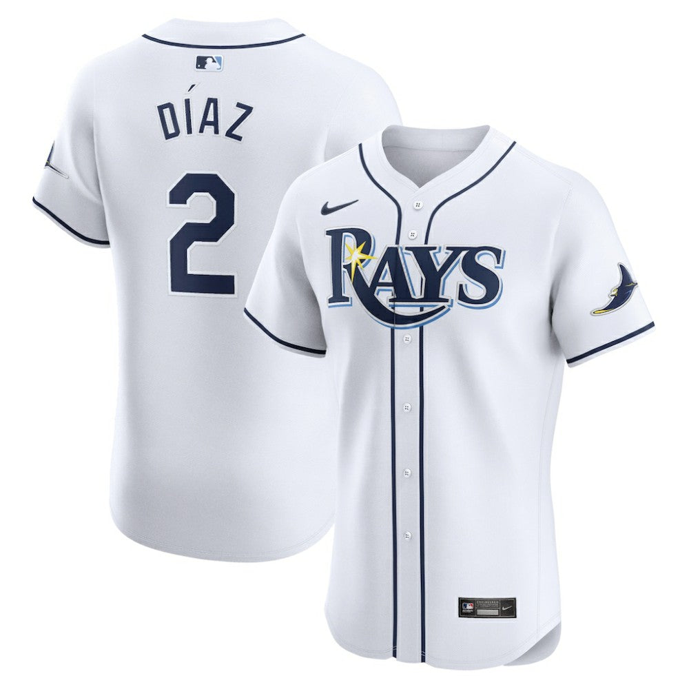 Yandy Diaz Tampa Bay Rays Nike Home Elite Player Jersey - White Jerseys