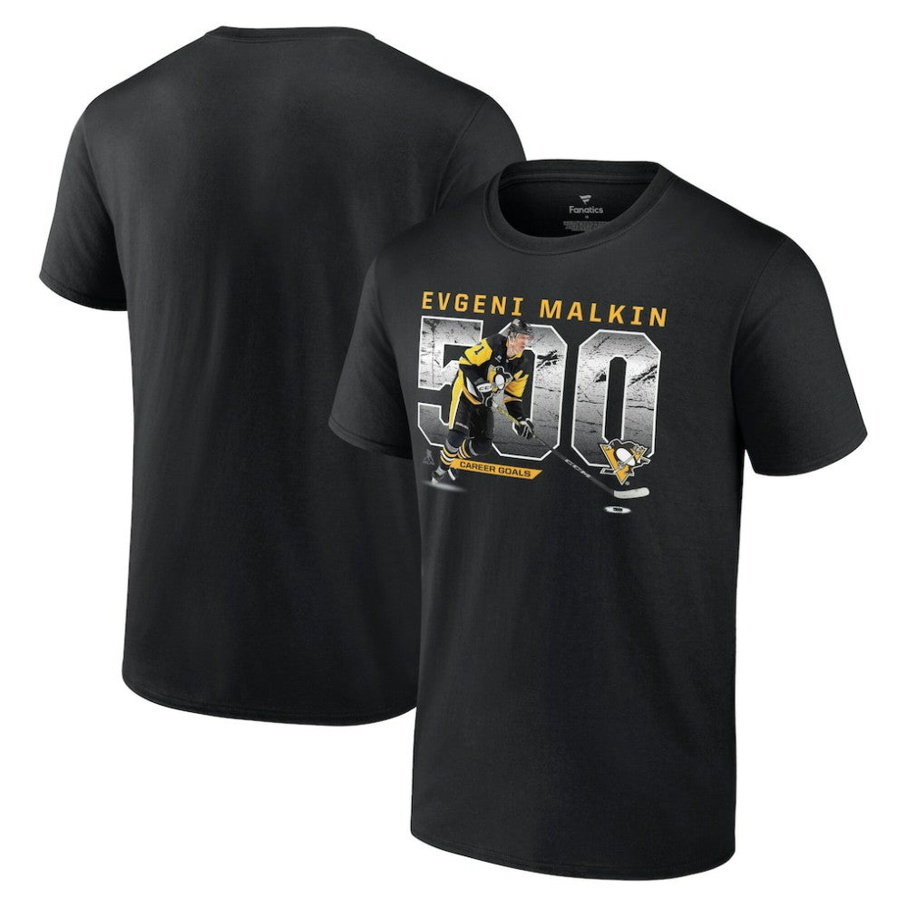 Evgeni Malkin Pittsburgh Penguins 500 Goals T-Shirt - Black | US 201184969