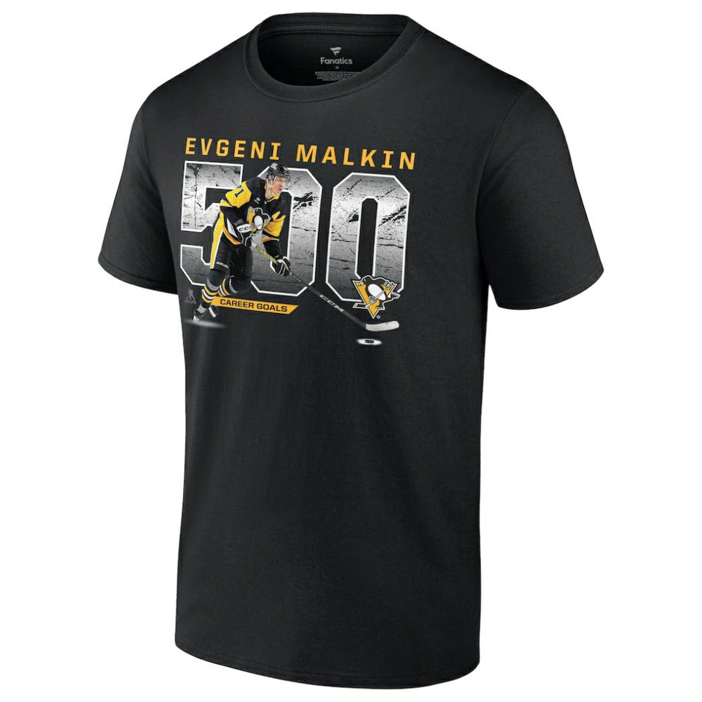 Evgeni Malkin Pittsburgh Penguins 500 Goals T-Shirt - Black | US 201184969