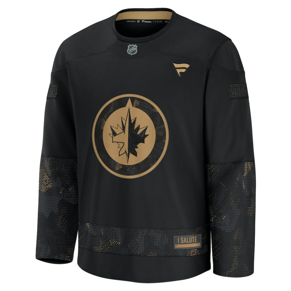 Winnipeg Jets Fanatics 2024 Military Appreciation Practice Jersey - Black | US 201189514