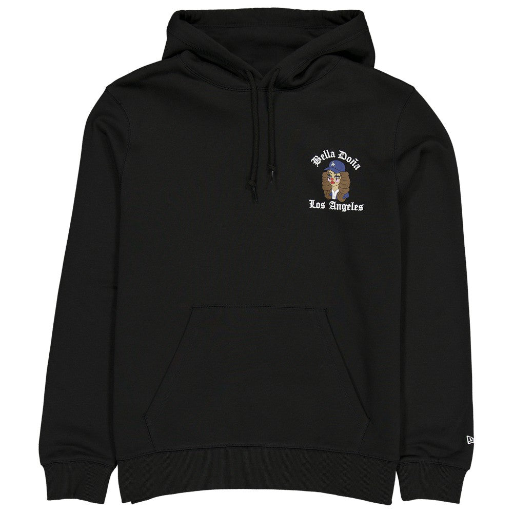 New Era Women's Bella Dona x Los Angeles Dodgers Pullover Hoodie - Black Hoodies