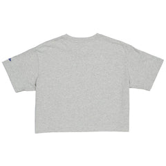 New Era Women's Bella Dona x Los Angeles Dodgers Boxy Crop T-Shirt - Gray T-shirts