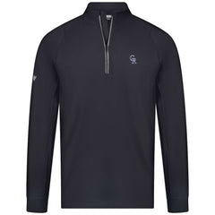Colorado Rockies Levelwear Theory Insignia Quarter-Zip Pullover - Black Pullover