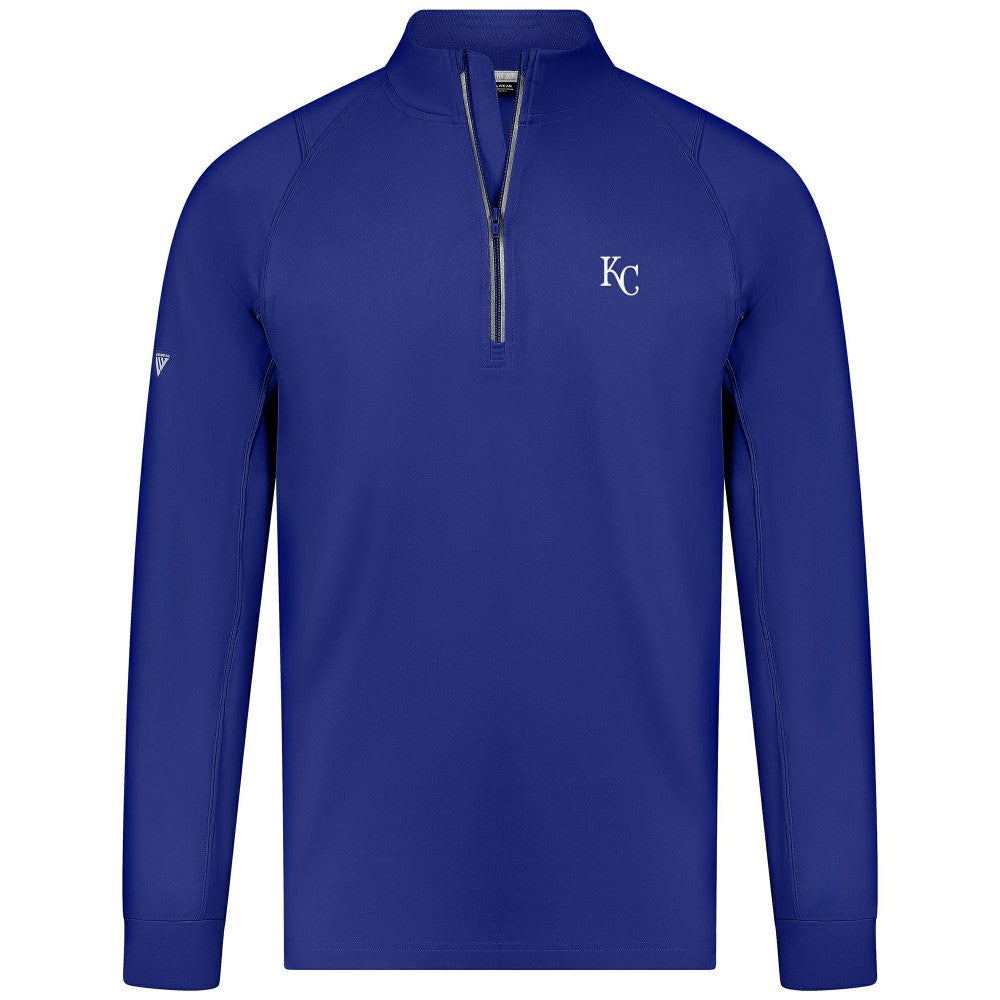 Kansas City Royals Levelwear Theory Insignia Quarter-Zip Pullover - Royal Pullover
