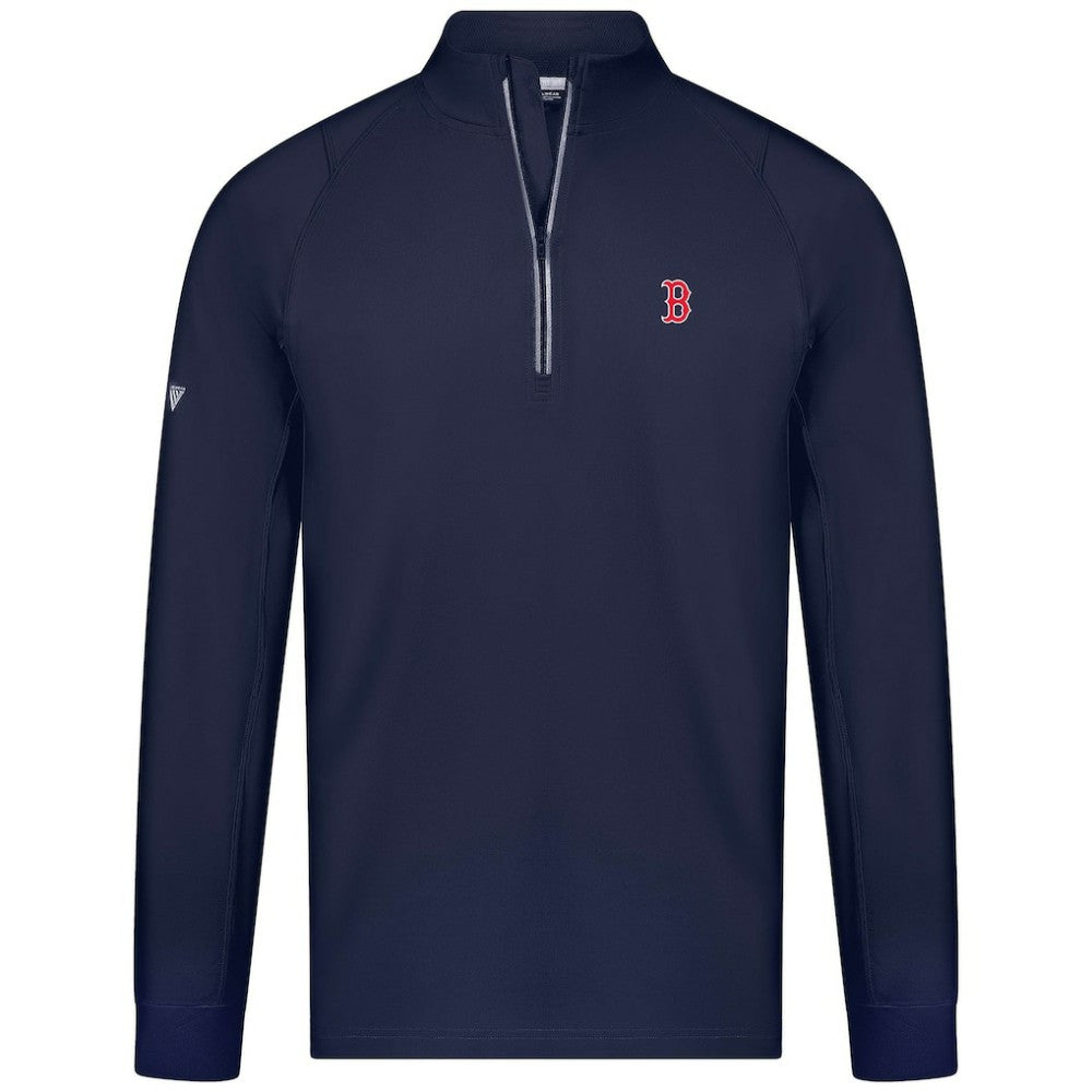 Boston Red Sox Levelwear Theory Insignia Quarter-Zip Pullover - Navy Pullover