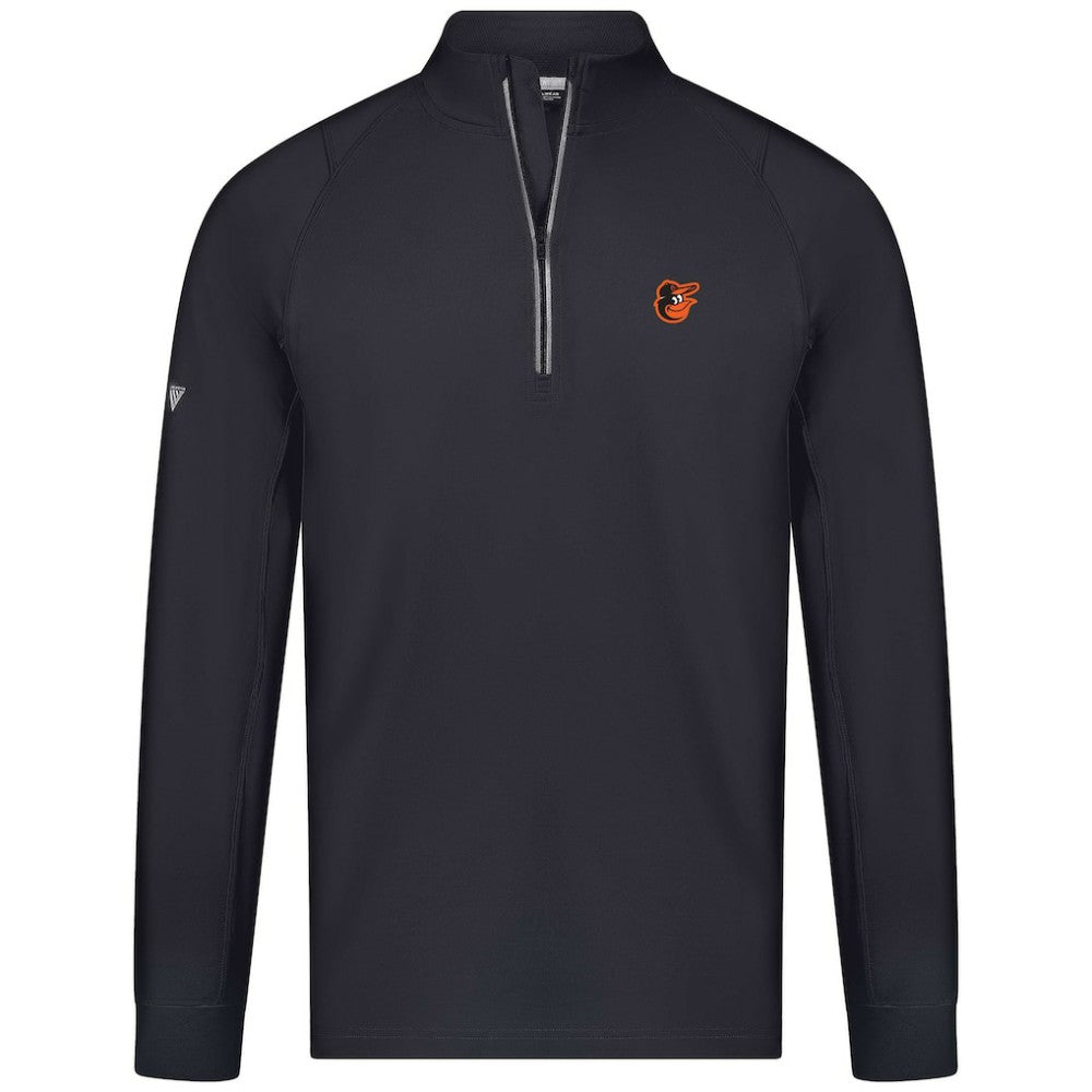 Baltimore Orioles Levelwear Theory Insignia Quarter-Zip Pullover - Black Pullover