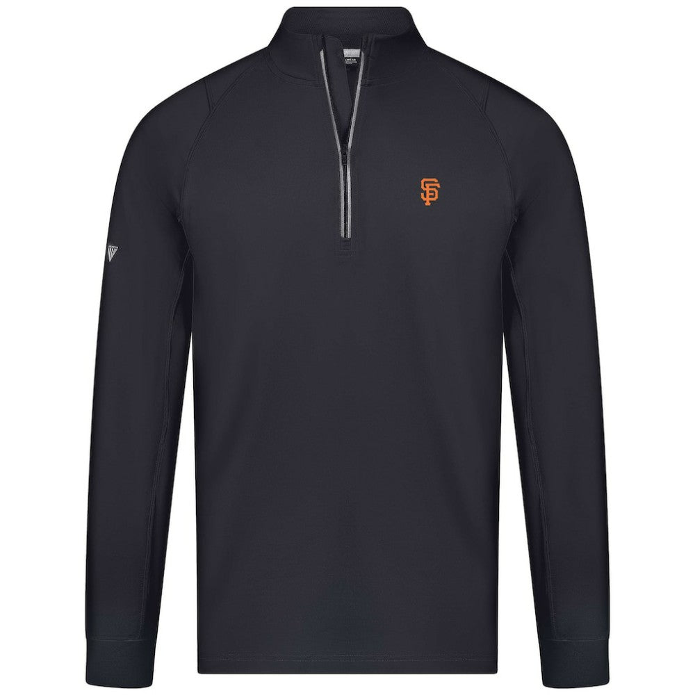 San Francisco Giants Levelwear Theory Insignia Quarter-Zip Pullover - Black Pullover
