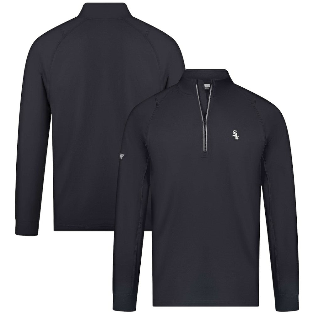Chicago White Sox Levelwear Theory Insignia Quarter-Zip Pullover - Black Pullover