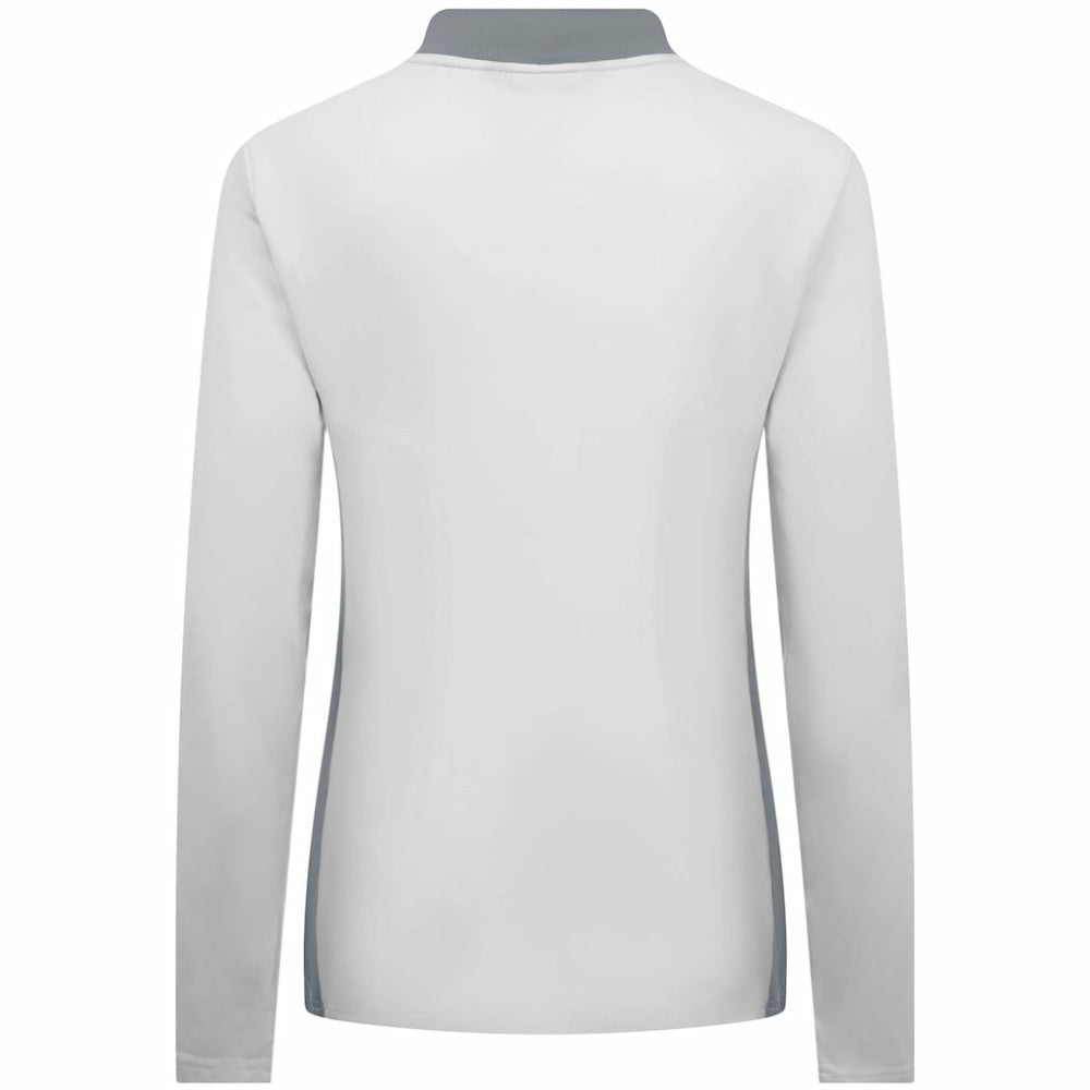 Toronto Blue Jays Levelwear Women's Moxie Insignia Quarter-Zip Pullover - White Pullover