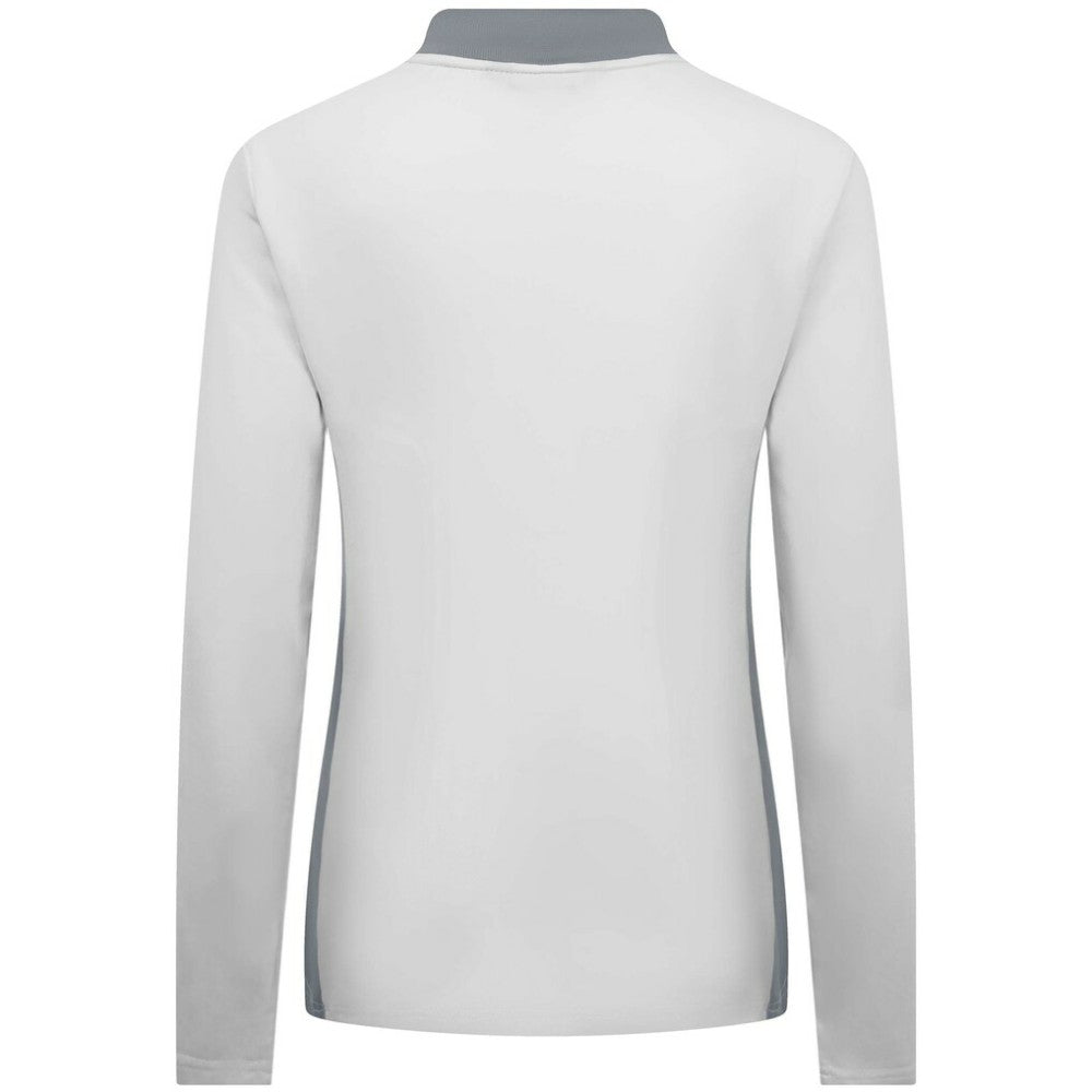 Chicago Cubs Levelwear Women's Moxie Insignia Quarter-Zip Pullover - White Pullover