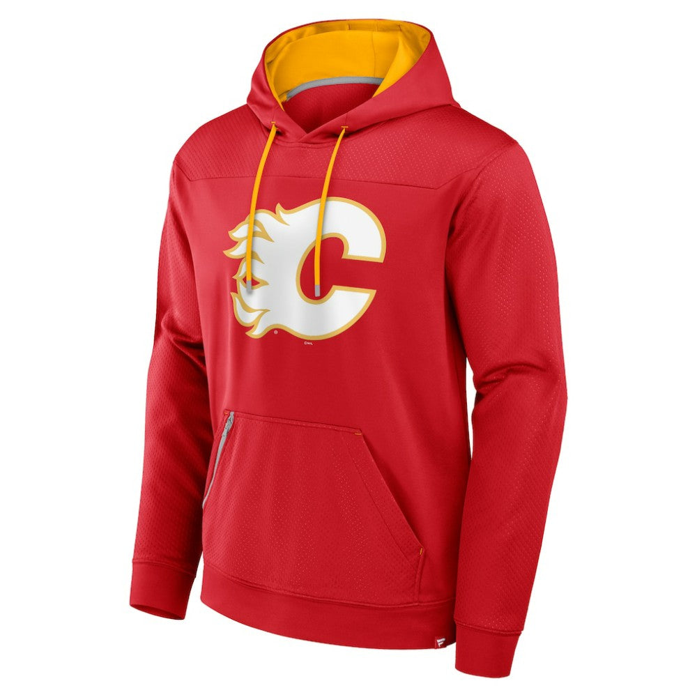 Calgary Flames Fanatics Defender Pullover Hoodie - Red | US 201190083