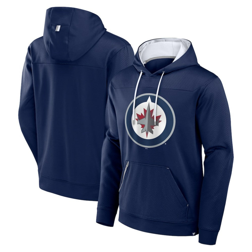 Winnipeg Jets Fanatics Defender Pullover Hoodie - Navy | US 201190085