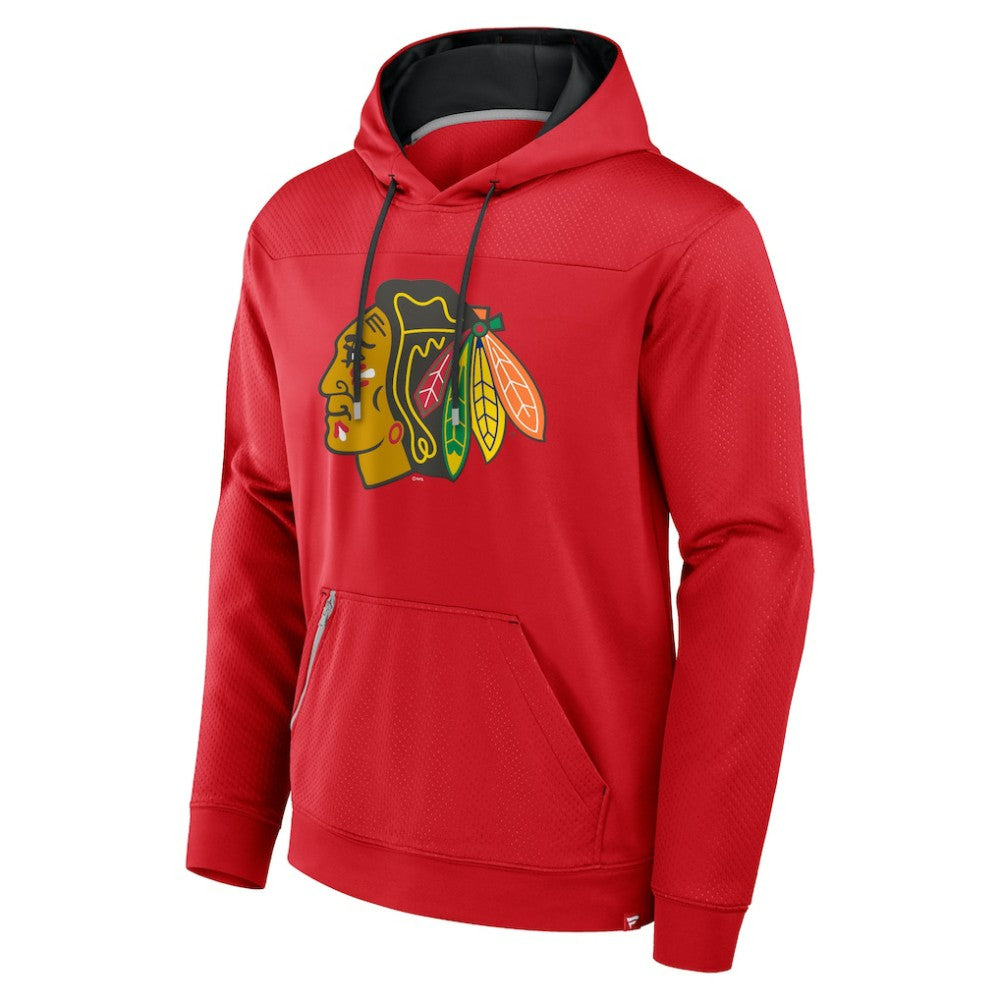 Chicago Blackhawks Fanatics Defender Pullover Hoodie - Red | US 201190088