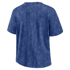 Tampa Bay Lightning Fanatics Women's Faded Wash T-Shirt - Blue | US 201190135
