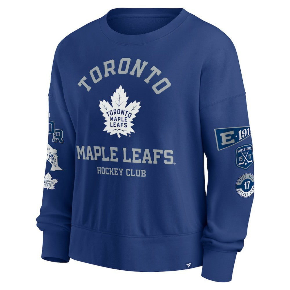 Toronto Maple Leafs Fanatics Women's Go Team Pullover Sweatshirt - Blue | US 201190218