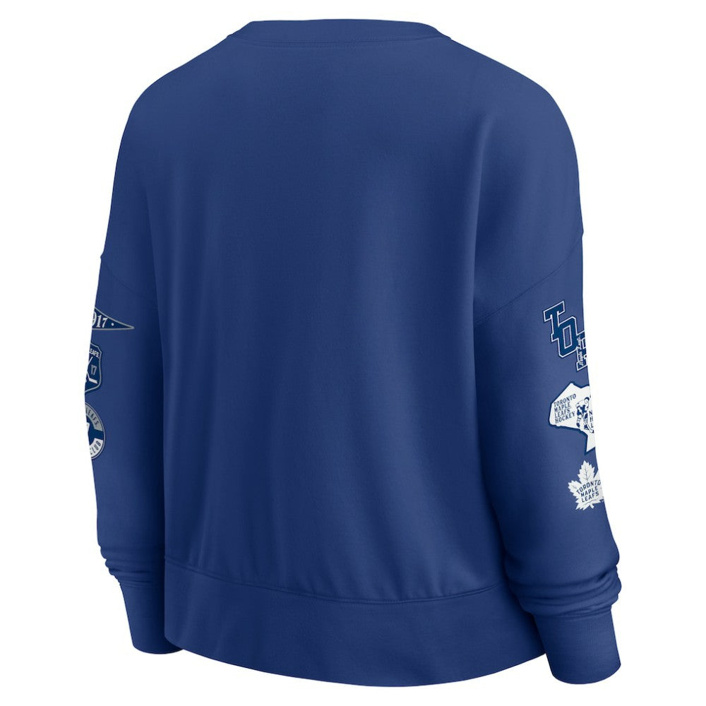 Toronto Maple Leafs Fanatics Women's Go Team Pullover Sweatshirt - Blue | US 201190218
