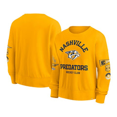 Nashville Predators Fanatics Women's Go Team Pullover Sweatshirt - Gold | US 201190240