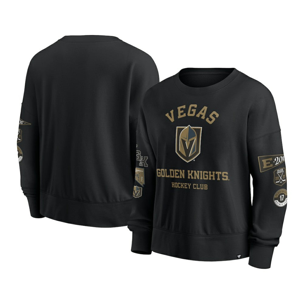 Vegas Golden Knights Fanatics Women's Go Team Pullover Sweatshirt - Black | US 201190246