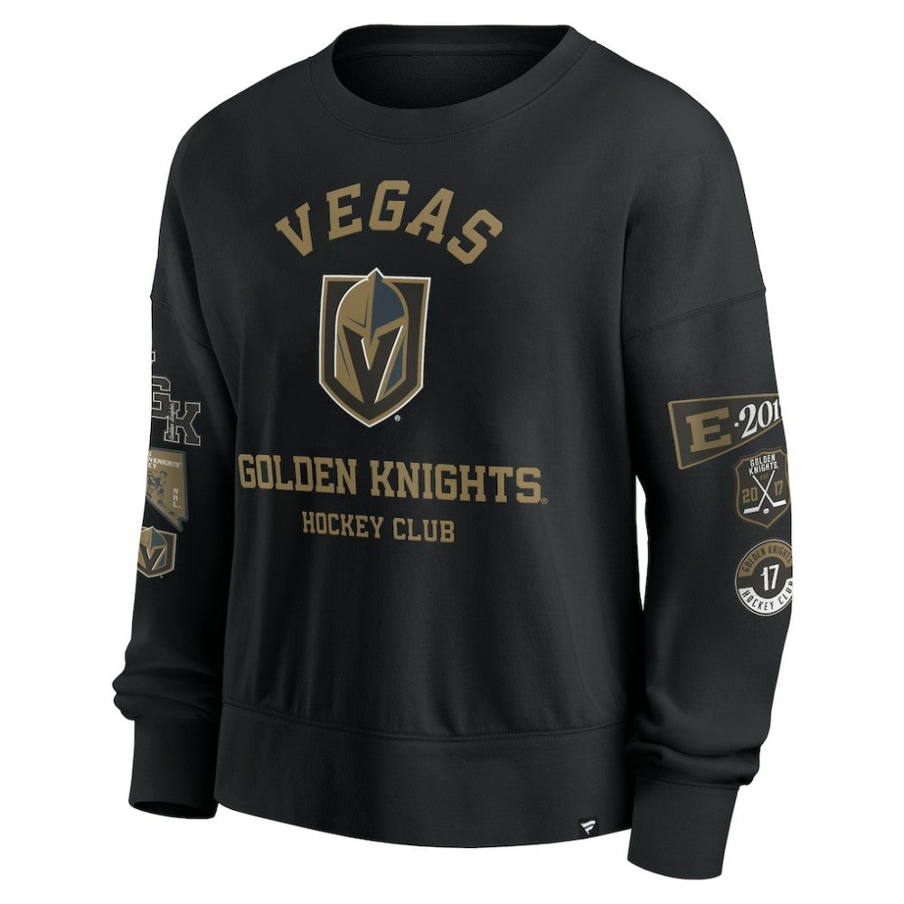 Vegas Golden Knights Fanatics Women's Go Team Pullover Sweatshirt - Black | US 201190246