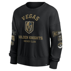 Vegas Golden Knights Fanatics Women's Go Team Pullover Sweatshirt - Black | US 201190246