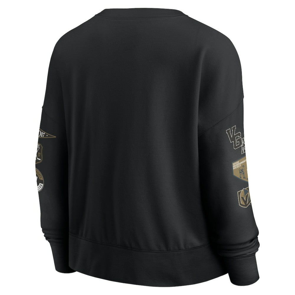 Vegas Golden Knights Fanatics Women's Go Team Pullover Sweatshirt - Black | US 201190246