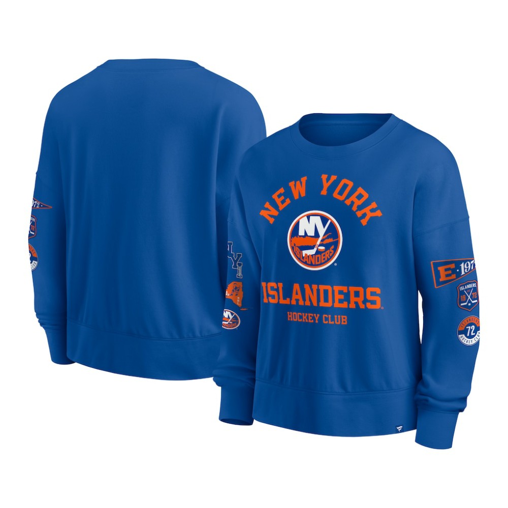 New York Islanders Fanatics Women's Go Team Pullover Sweatshirt - Royal | US 201190249