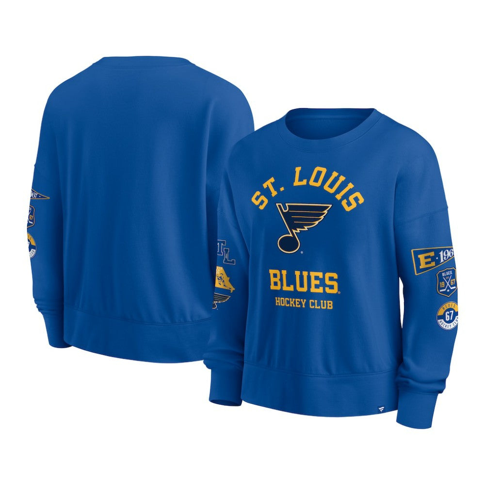 St. Louis Blues Fanatics Women's Go Team Pullover Sweatshirt - Blue | US 201190250