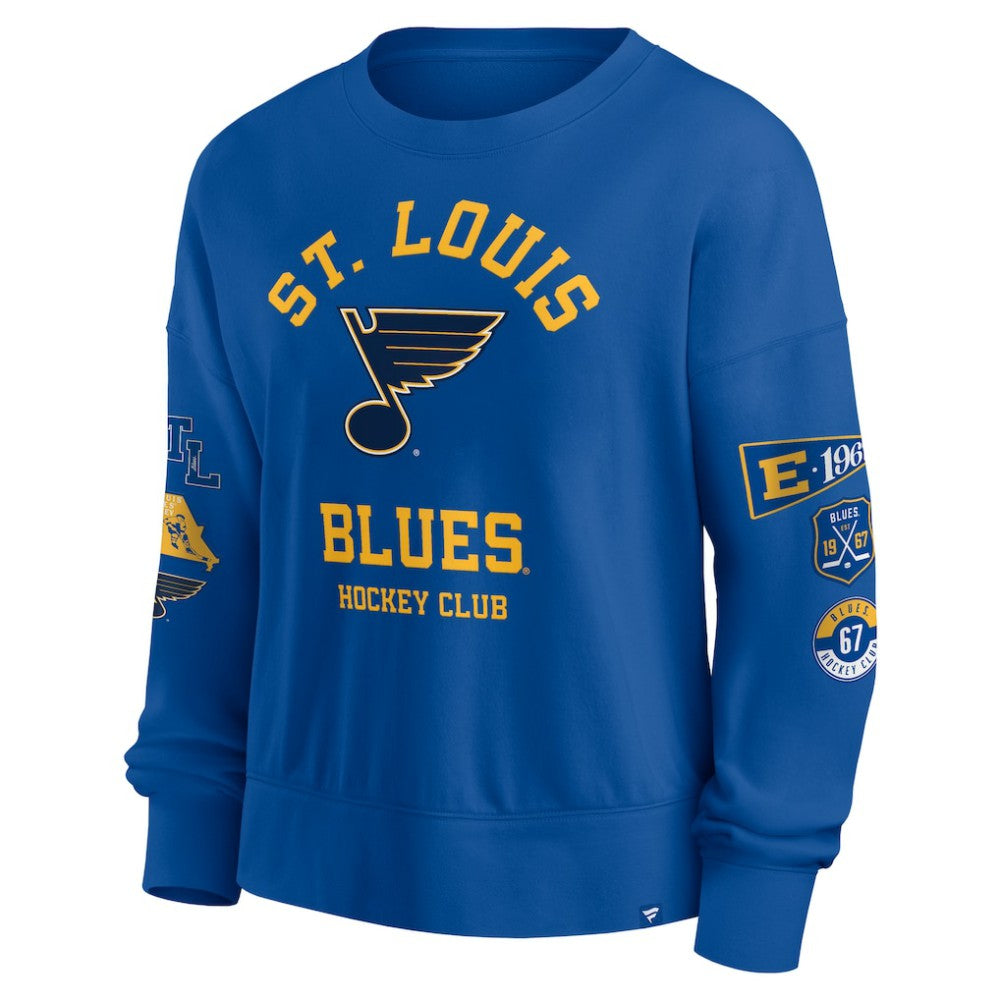 St. Louis Blues Fanatics Women's Go Team Pullover Sweatshirt - Blue | US 201190250