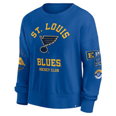 St. Louis Blues Fanatics Women's Go Team Pullover Sweatshirt - Blue | US 201190250