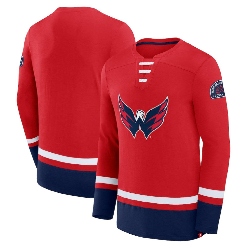 Washington Capitals Fanatics High Point Long Sleeve T-Shirt - Red | US 201190264