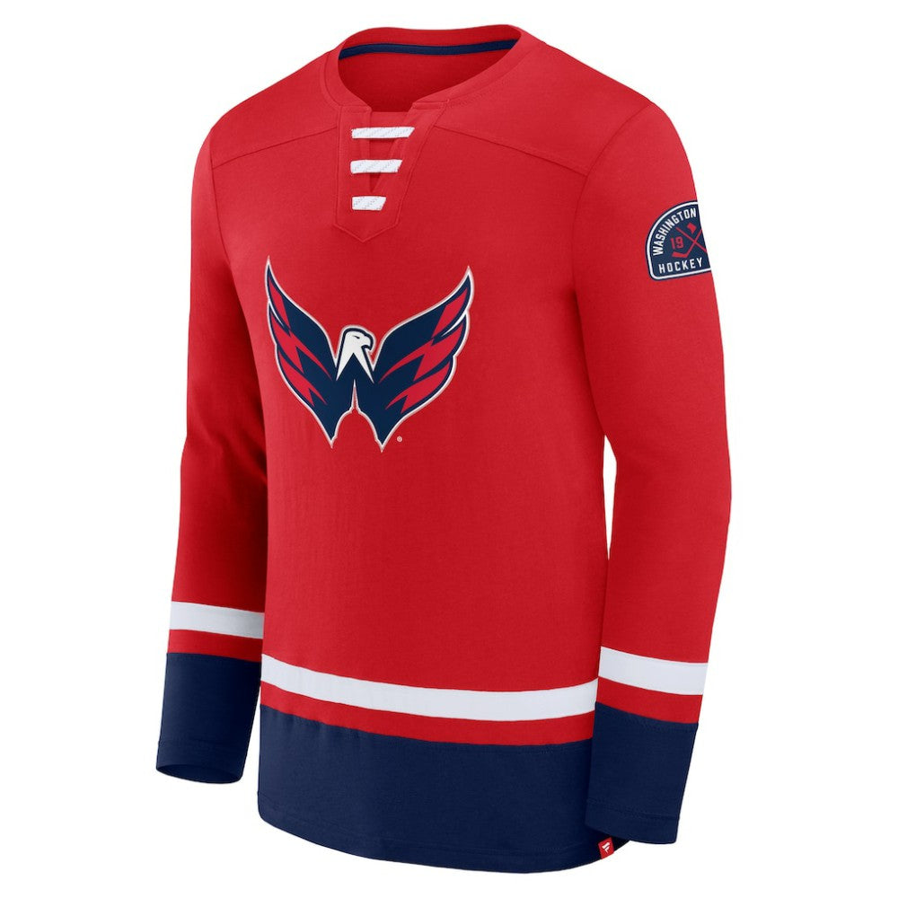 Washington Capitals Fanatics High Point Long Sleeve T-Shirt - Red | US 201190264