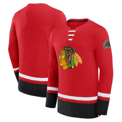 Chicago Blackhawks Fanatics High Point Long Sleeve T-Shirt - Red | US 201190265