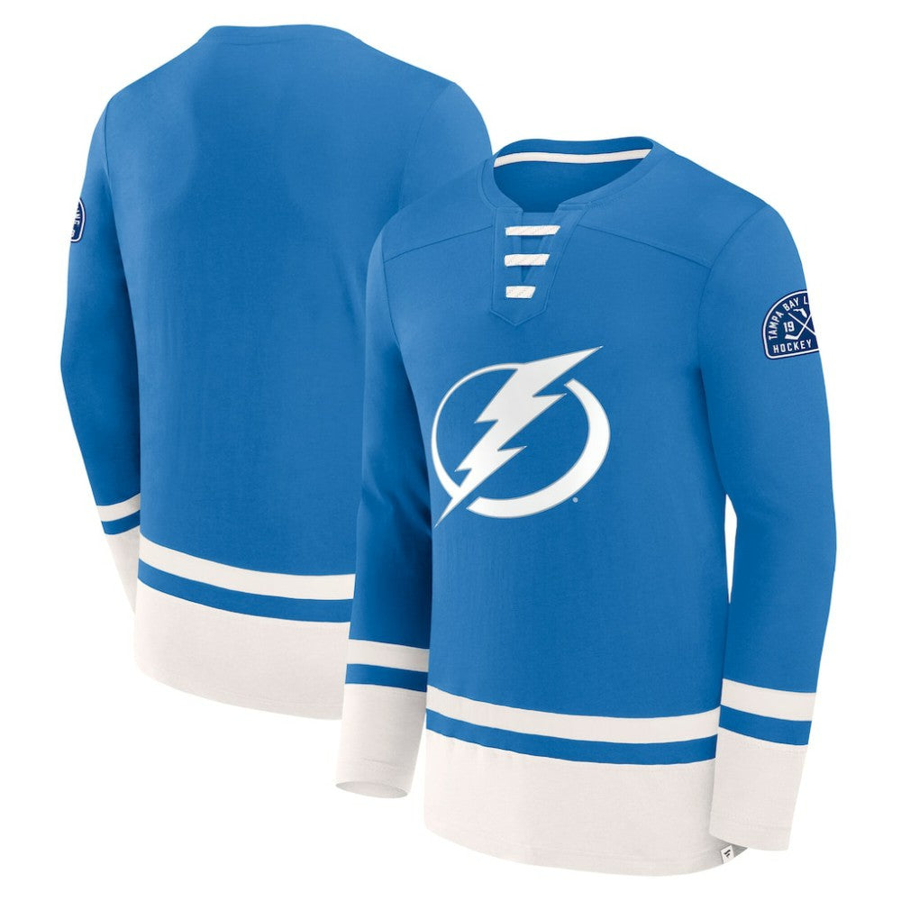 Tampa Bay Lightning Fanatics High Point Long Sleeve T-Shirt - Blue | US 201190283