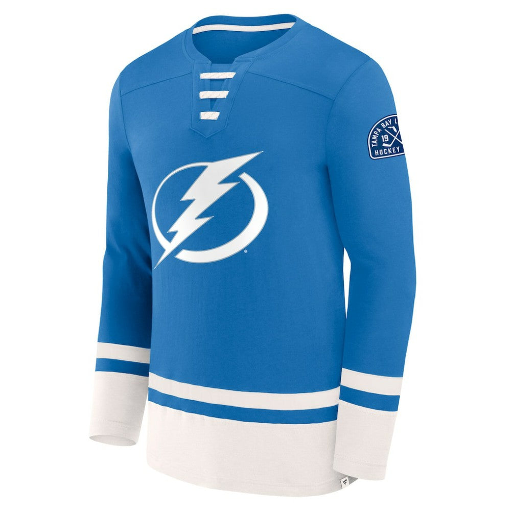 Tampa Bay Lightning Fanatics High Point Long Sleeve T-Shirt - Blue | US 201190283