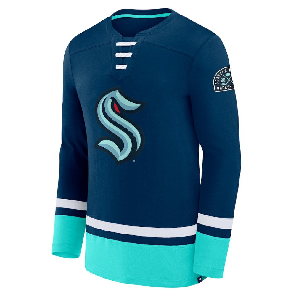 Seattle Kraken Fanatics High Point Long Sleeve T-Shirt - Deep Sea Blue | US 201190294