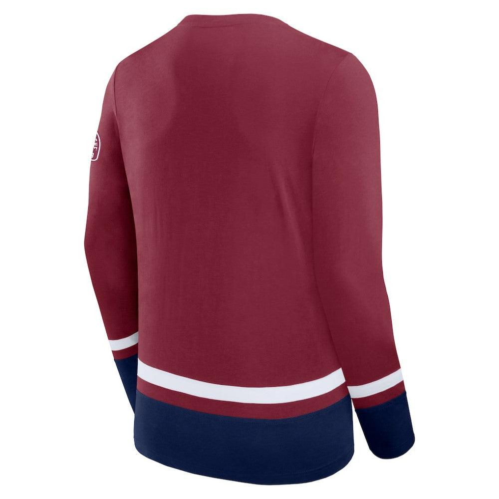 Colorado Avalanche Fanatics High Point Long Sleeve T-Shirt - Burgundy | US 201190296