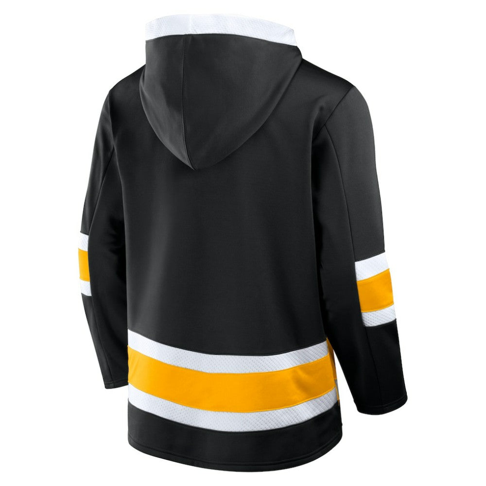 Boston Bruins Fanatics Inside Line Fleece Pullover Hoodie- Black | US 201190737