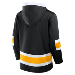 Boston Bruins Fanatics Inside Line Fleece Pullover Hoodie- Black | US 201190737