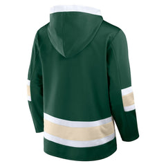 Minnesota Wild Fanatics Inside Line Fleece Pullover Hoodie- Green | US 201190739