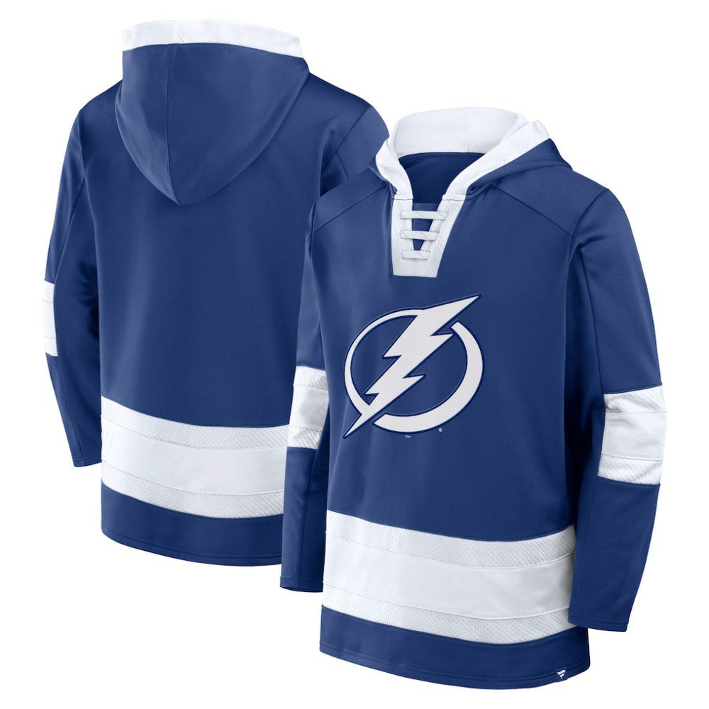 Tampa Bay Lightning Fanatics Inside Line Fleece Pullover Hoodie- Blue | US 201190741