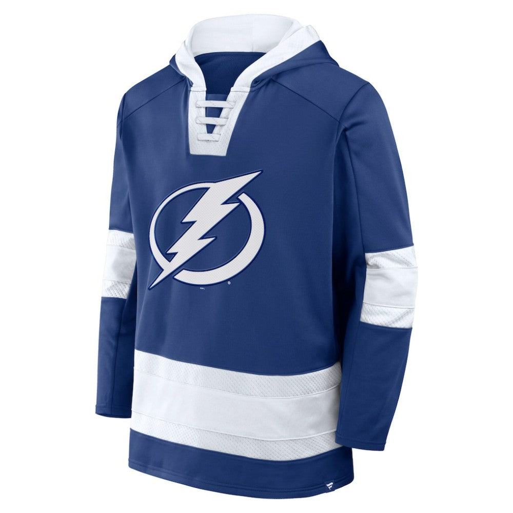 Tampa Bay Lightning Fanatics Inside Line Fleece Pullover Hoodie- Blue | US 201190741
