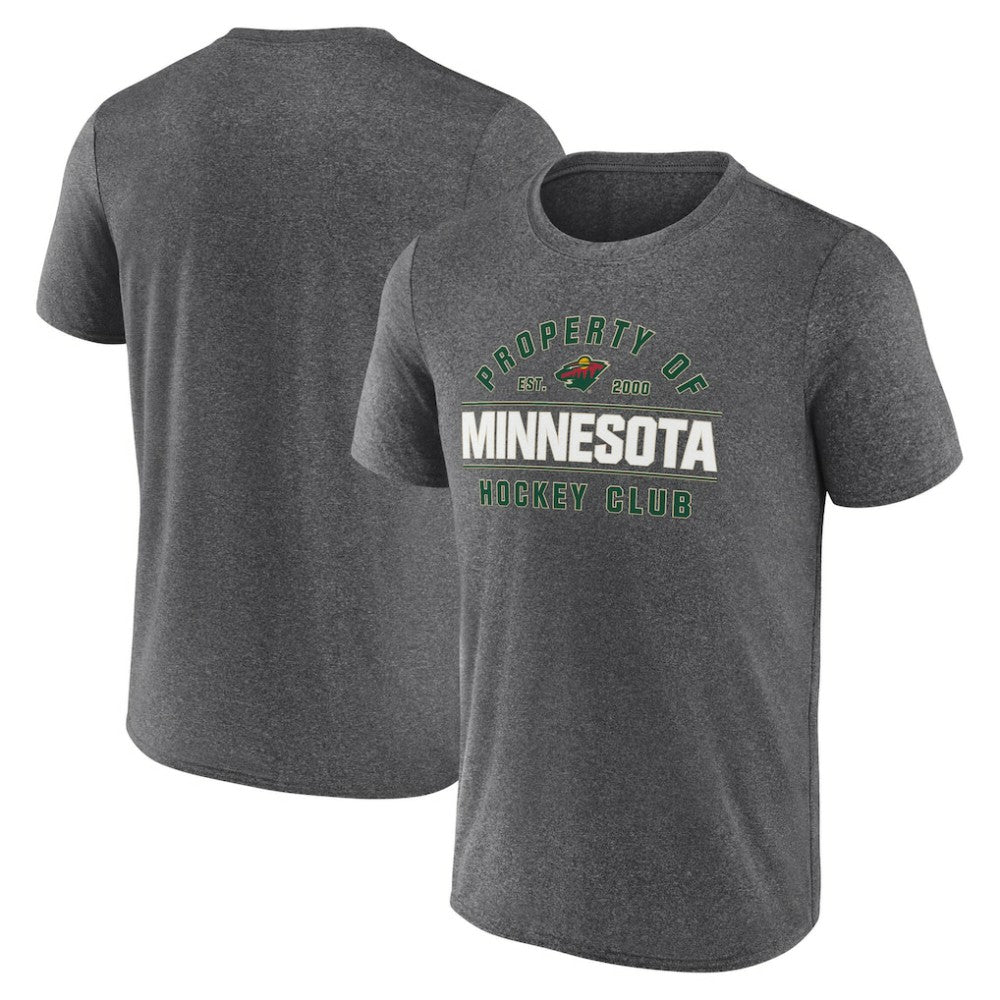 Minnesota Wild Fanatics Property Of T-Shirt - Heather Charcoal | US 201190985