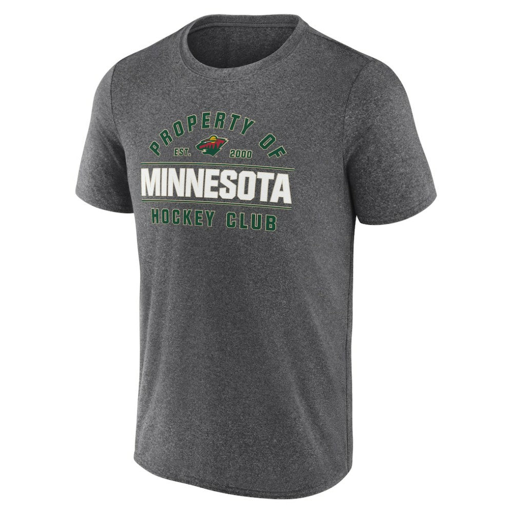Minnesota Wild Fanatics Property Of T-Shirt - Heather Charcoal | US 201190985