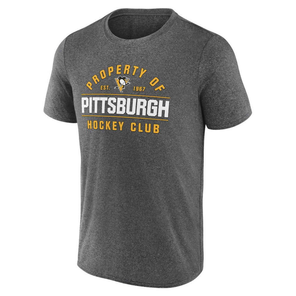 Pittsburgh Penguins Fanatics Property Of T-Shirt - Heather Charcoal | US 201190991