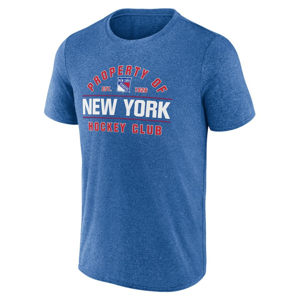 New York Rangers Fanatics Property Of T-Shirt - Heather Blue | US 201191008
