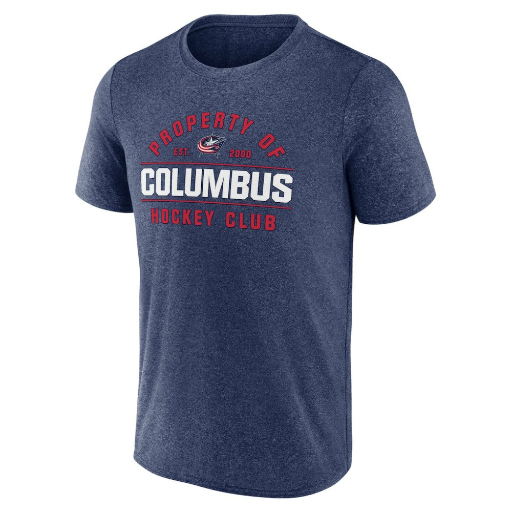 Columbus Blue Jackets Fanatics Property Of T-Shirt - Heather Navy | US 201191009