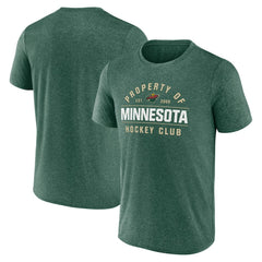 Minnesota Wild Fanatics Property Of T-Shirt - Heather Green | US 201191014